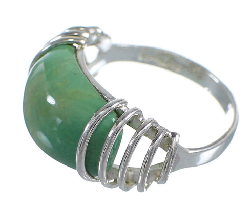 Turquoise And Sterling Silver Ring Size 8-1/4 RX80913